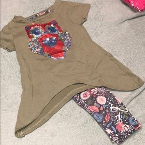 Colette Lilly owl outfit girls sz 4